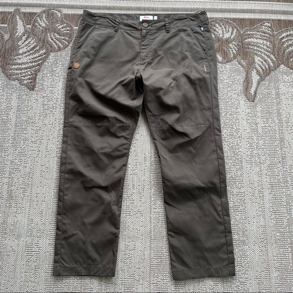 Fjallraven Sormland Tapered Trousers Men’s 39 x 30 (tag 37) Brown Hiking Pants